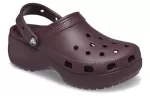 (WMNS) Crocs Classic Plataforma Clogs ‘Dark Cherry’