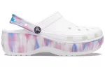 (WMNS) Crocs Classic Plataforma Dream Clog ‘Branco Roxo’