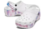 (WMNS) Crocs Classic Plataforma Dream Clog ‘Branco Roxo’