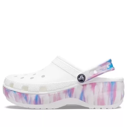 (WMNS) Crocs Classic Plataforma Dream Clog ‘Branco Roxo’