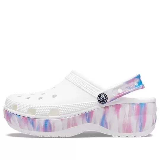 (WMNS) Crocs Classic Plataforma Dream Clog ‘Branco Roxo’