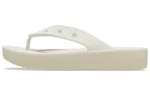 (WMNS) Crocs Classic Plataforma Flip (Bege)