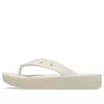 (WMNS) Crocs Classic Plataforma Flip (Bege)