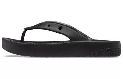 (WMNS) Crocs Classic Plataforma Flip ‘Preto’