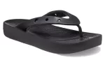 (WMNS) Crocs Classic Plataforma Flip ‘Preto’