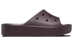 (WMNS) Crocs Classic Plataforma Slides ‘Dark Cherry’
