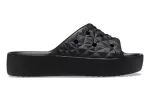 (WMNS) Crocs Classic Plataforma Slides ‘Preto’