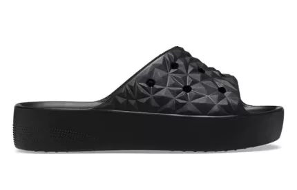 (WMNS) Crocs Classic Plataforma Slides ‘Preto’
