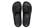 (WMNS) Crocs Classic Plataforma Slides ‘Preto’