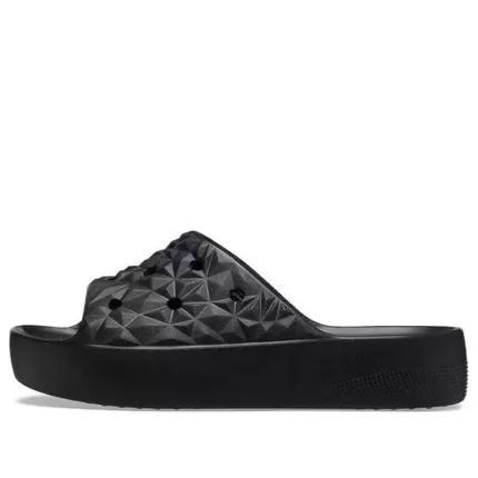 (WMNS) Crocs Classic Plataforma Slides ‘Preto’
