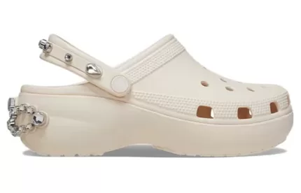 (WMNS) Crocs Classic Plataforma Tiara Clogs ‘Bege’