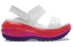 (WMNS) Crocs Classic Sandália Mega Crush ‘Branco Vermelho Roxo’
