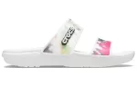 (WMNS) Crocs Classic Sandália gráfica tie-dye ‘Preto Verde’