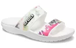 (WMNS) Crocs Classic Sandália gráfica tie-dye ‘Preto Verde’