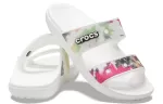 (WMNS) Crocs Classic Sandália gráfica tie-dye ‘Preto Verde’