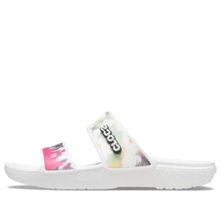 (WMNS) Crocs Classic Sandália gráfica tie-dye ‘Preto Verde’