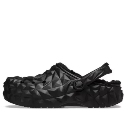 (WMNS) Crocs Classic Sapatos geométricos com forro de tamanco ‘Preto’