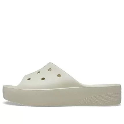 (WMNS) Crocs Classic Slide da plataforma ‘Bone’
