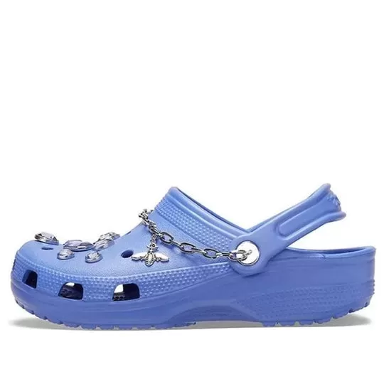 (WMNS) Crocs Classic Tamanco Beach Blue Sandálias