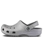 (WMNS) Crocs Classic Tamanco Crocs Sandálias Prateadas