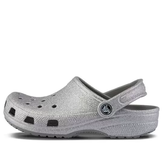 (WMNS) Crocs Classic Tamanco Crocs Sandálias Prateadas