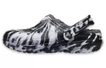 (WMNS) Crocs Classic Tamanco Forrado Sandálias Outdoor ‘Marmoreado Branco Preto’