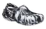 (WMNS) Crocs Classic Tamanco Forrado Sandálias Outdoor ‘Marmoreado Branco Preto’
