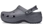 (WMNS) Crocs Classic Tamanco Plataforma Glitter II ‘Preto’