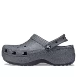 (WMNS) Crocs Classic Tamanco Plataforma Glitter II ‘Preto’
