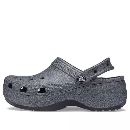 (WMNS) Crocs Classic Tamanco Plataforma Glitter II ‘Preto’
