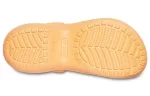 (WMNS) Crocs Classic Tamanco Retro Crocs Sandálias Baleia Pequena Laranja Sola Grossa