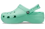 (WMNS) Crocs Classic Tamanco de plataforma ‘Pedra de Jade’