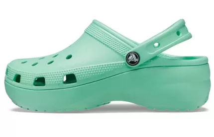 (WMNS) Crocs Classic Tamanco de plataforma ‘Pedra de Jade’