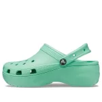 (WMNS) Crocs Classic Tamanco de plataforma ‘Pedra de Jade’