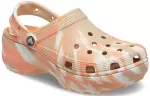 (WMNS) Crocs Classic Tamanco de plataforma marmorizada