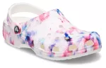 (WMNS) Crocs Classic Tamanco gráfico Tie Dye ‘Garnet & Multi’
