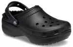 (WMNS) Crocs Classic Tamanco revestido de plataforma ‘Preto’