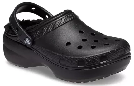 (WMNS) Crocs Classic Tamanco revestido de plataforma ‘Preto’