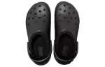 (WMNS) Crocs Classic Tamanco revestido de plataforma ‘Preto’