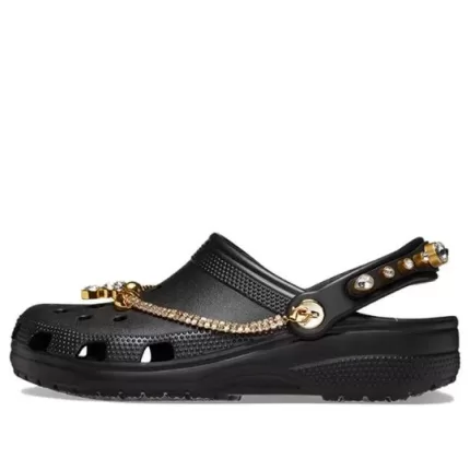 (WMNS) Crocs Classic Tiara Clogs ‘Ouro Preto’