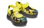 (WMNS) Crocs Classic tamanco Rosto Sorridente Elegante Flat Esportivo Sandálias Amarelas