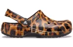 (WMNS) Crocs Classic tamanco estampa animal praia Sandálias casuais estampa leopardo