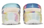 (WMNS) Crocs Classic tamanco nuvens Impressão Tie Dye Leve Aconchegante Sandálias Esportivas Rosa Azul
