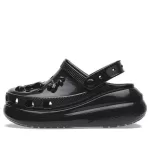 (WMNS) Crocs Crush Alto Brilho Clogs ‘Preto’
