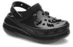 (WMNS) Crocs Crush Alto Brilho Clogs ‘Preto’
