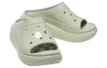 (WMNS) Crocs Crush Alto Brilho Slides ‘Verde Claro’
