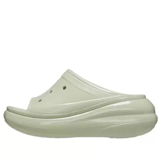 (WMNS) Crocs Crush Alto Brilho Slides ‘Verde Claro’
