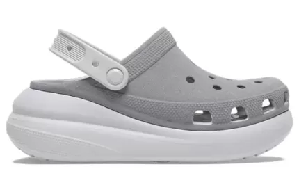(WMNS) Crocs Crush Refletivo Clogs ‘Cinza Branco’