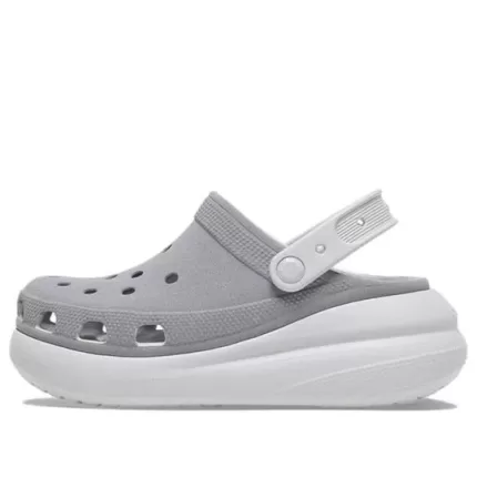 (WMNS) Crocs Crush Refletivo Clogs ‘Cinza Branco’