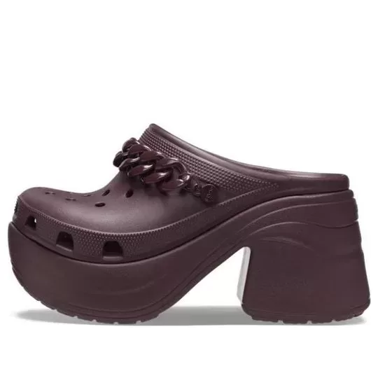 (WMNS) Crocs Entupimento de corrente de sirene ‘Dark Cherry’